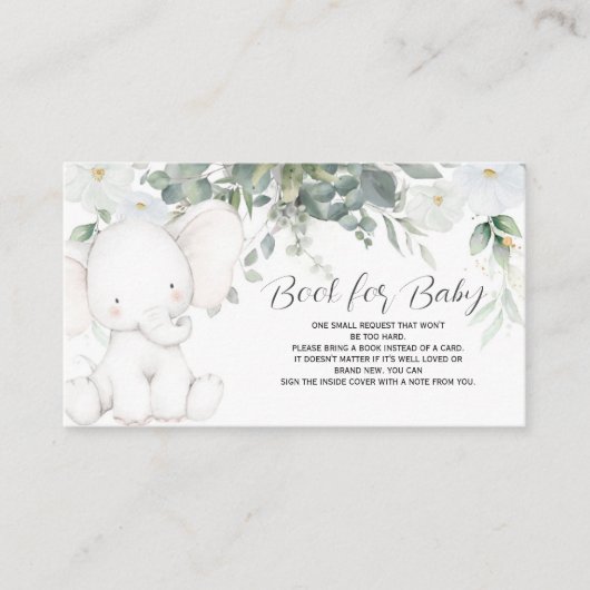 象カード用ベビー帳 エンクロージャーカード (正面)
