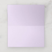 象ガーリー紫色フローラバラ食品ラベル プレイスカード (内部開封)