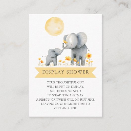 象キスギフトディスプレイシャワー エンクロージャーカード (正面)