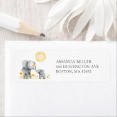 象キスベビーシャワー住所 シール (インサイチュ)