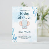 象キリンベビーデザインシャワー 招待状 (スタンド正面)