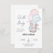 象キリンベビーデザイン招待状 招待状 (正面/裏面)