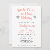 象クリスチャン献身招待状 |コーラル 招待状 (正面)