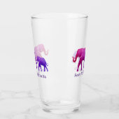 象グラデーションデザイン飲みガラス タンブラーグラス (左)