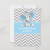 象サンキューカードブルーグレーシェブロンボーイ サンキューカード (裏面)