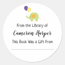 象シンプルとの蔵書票図書室より