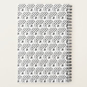 象シンプルの黒白 プランナー手帳 (裏面)