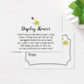 象シンプル付き表示赤ちゃんシャワーギフトカード (デスク)