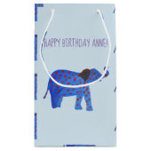 象スケッチスケッチカスタム抱き枕 スモールペーパーバッグ (裏面)