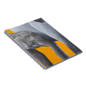 象スタイリッシュと子供が入った手帳 ノートブック (右側)