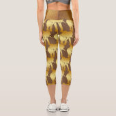 象スピリットアニマルレトロ金ゴールド カプリレギンス (裏面)