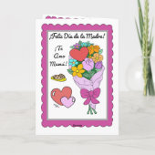 象スペインのの母と娘の母の日 案内状 (裏面)