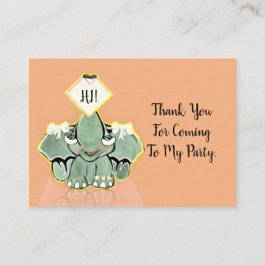 象スペラーのナトシャありがとう エンクロージャーカード (裏面)