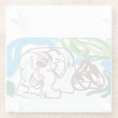 象セット ガラスコースター (裏面)