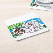 象セット スクエアペーパーコースター (アングル)