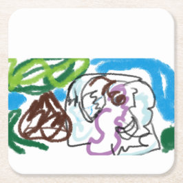 象セット スクエアペーパーコースター