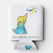 象ダウン症候群認識度支援ギフト 缶クーラー (裏面)