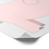 象テーマツインガールズベビーシャワーバナー ポスター (角)