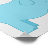 象テーマツインボーイズ赤ちゃんシャワーバナー ポスター (角)