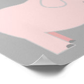 象テーマツインボーイ&ガールベビーシャワーバナー ポスター (角)