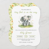 象テーマベビーシャワー招待状 招待状 (正面/裏面)
