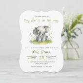 象テーマベビーシャワー招待状 招待状 (スタンド正面)