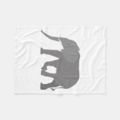 象デザイン フリースブランケット (正面(横))