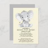 象ニュートラル赤ちゃんシャワーベビーカード帳 エンクロージャーカード (正面/裏面)