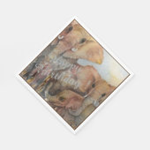 象ハッピーサードバースデーパーティーお祝い スタンダードランチョンナプキン (角)