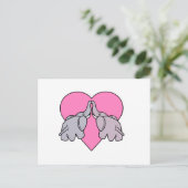 象ハート ポストカード (スタンド正面)