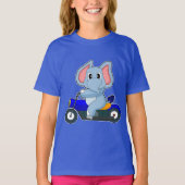 象バイク Tシャツ (正面)