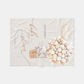 象バルーンベビーシャワーフリースブランケット フリースブランケット (正面(横))