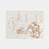 象バルーンベビーシャワーフリースブランケット フリースブランケット (正面(横))