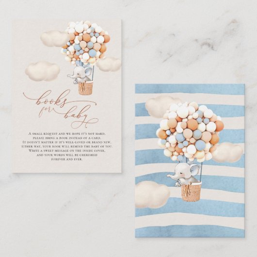 象バルーンベビーブックエンクロージャカード エンクロージャーカード (正面/裏面)