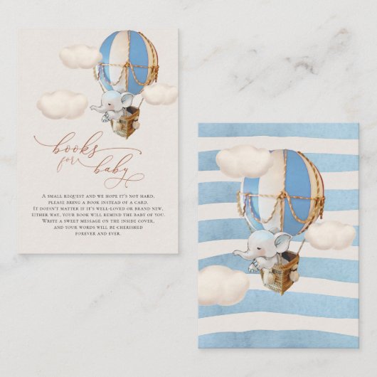 象バルーンベビーブックエンクロージャカード エンクロージャーカード (正面/裏面)
