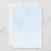 象バルーン水彩洗礼招待状 招待状 (裏面)