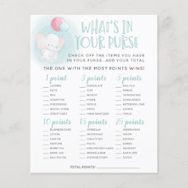 象バルーン赤ちゃんシャワー財布ゲーム