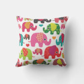 象パターンインドのかわいいレトロデザイン クッション (裏面)