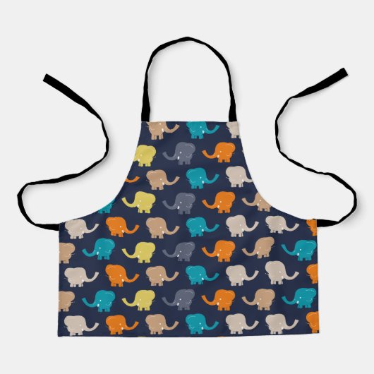 象パターン エプロン (正面)