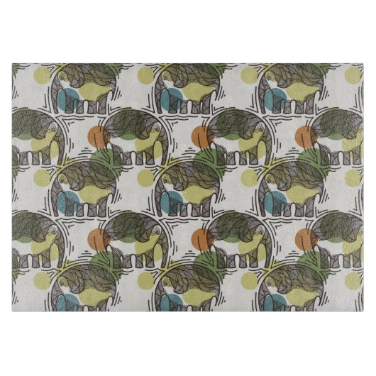 象パターン カッティングボード (正面)