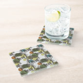 象パターン ガラスコースター (アングル)