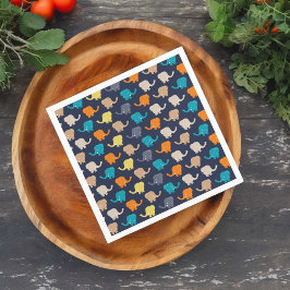 象パターン スタンダードカクテルナプキン