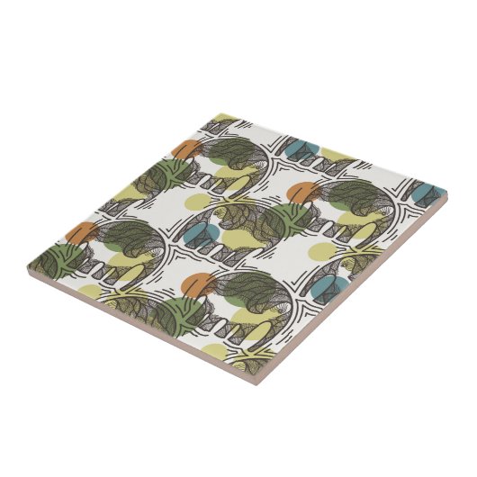 象パターン タイル (側面)