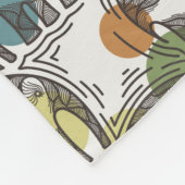 象パターン フリースブランケット (角)