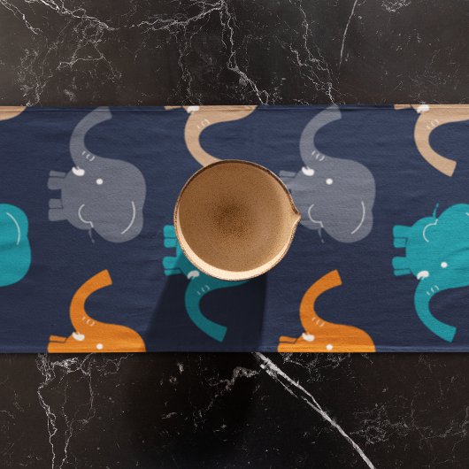 象パターン ロングテーブルランナー