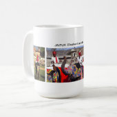 象パレードジャイプルインド コーヒーマグカップ (正面左)