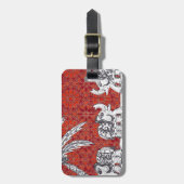 象パレード3旅行バッグのラベル ラゲッジタグ (正面縦)