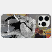 象パーソナライズされたのダマスクの電話箱 Case-Mate iPhoneケース (裏面 (横))