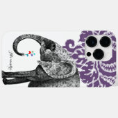 象パーソナライズされたのダマスク Case-Mate iPhoneケース (裏面 (横))