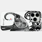 象パーソナライズされたのダマスク Case-Mate iPhoneケース (裏面 (横))